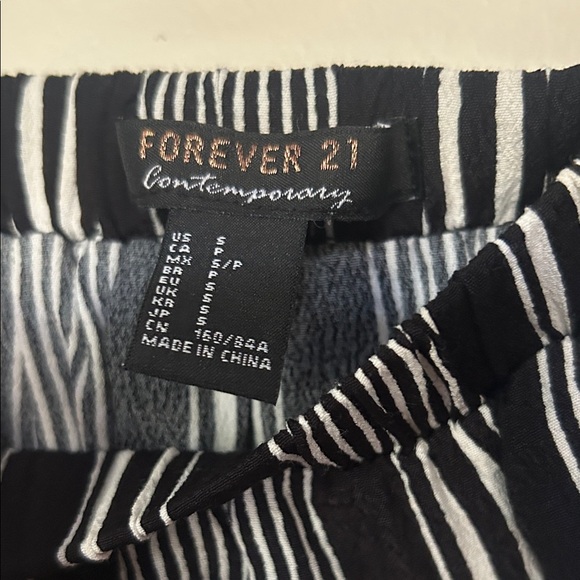 Forever 21 Striped Black and White Mini Dress - Picture 2 of 2